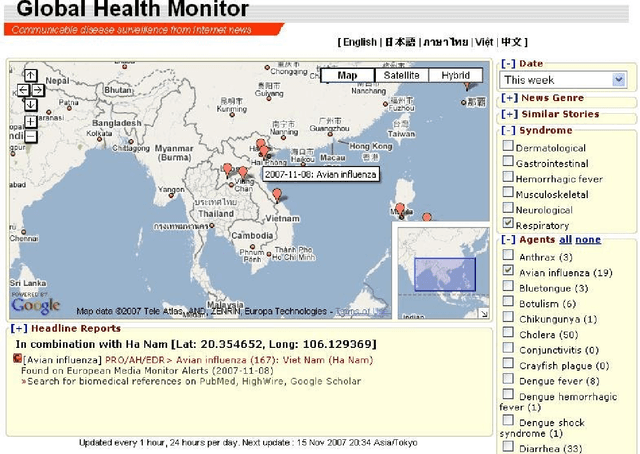 Figure 3 for Global Health Monitor: A Web-based System for Detecting and Mapping Infectious Diseases