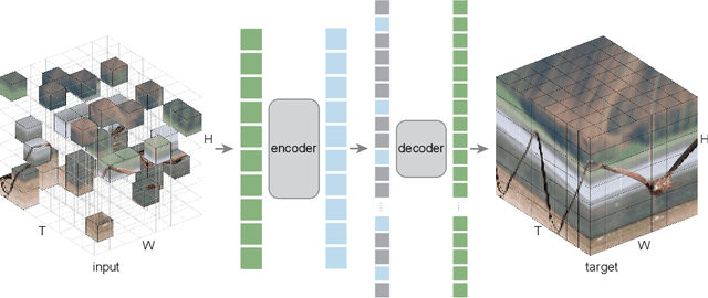 Figure 1 for Masked Autoencoders As Spatiotemporal Learners