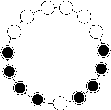 Figure 3 for Gathering an even number of robots in an odd ring without global multiplicity detection