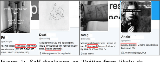 Figure 1 for Fusing Visual, Textual and Connectivity Clues for Studying Mental Health