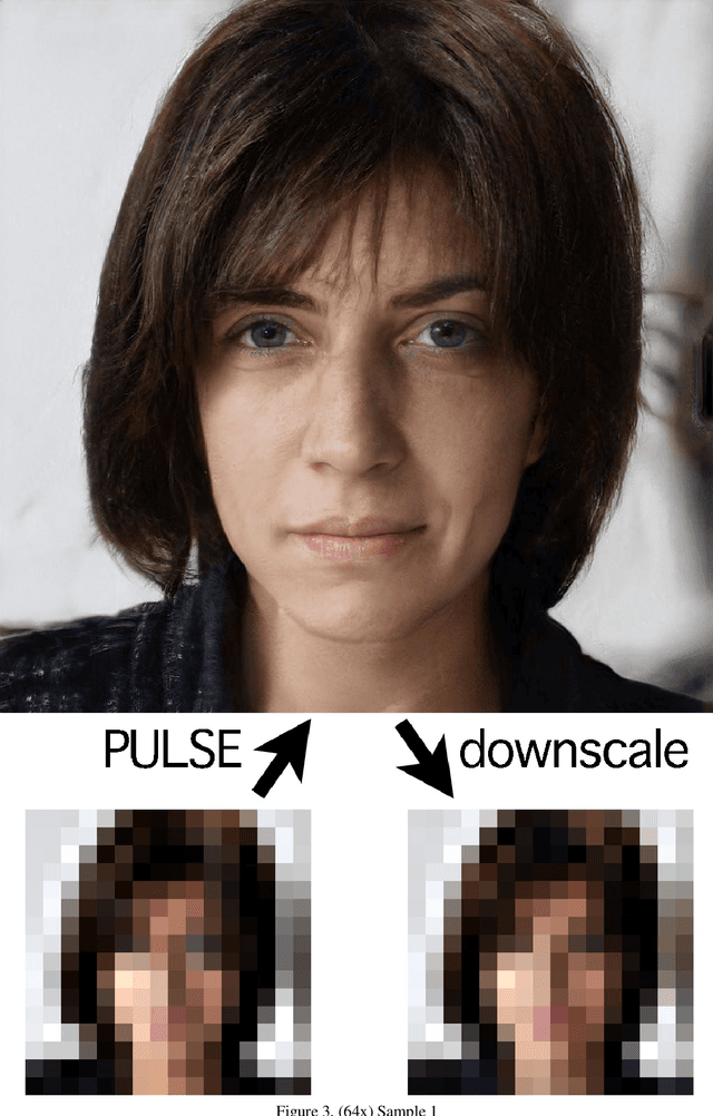 Figure 4 for PULSE: Self-Supervised Photo Upsampling via Latent Space Exploration of Generative Models