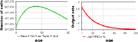 Figure 3 for System Dynamics Modelling of the Processes Involving the Maintenance of the Naive T Cell Repertoire