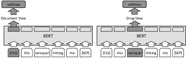 Figure 1 for View Distillation with Unlabeled Data for Extracting Adverse Drug Effects from User-Generated Data