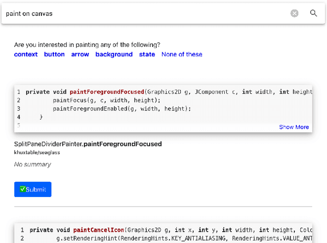 Figure 4 for Generating Clarifying Questions for Query Refinement in Source Code Search