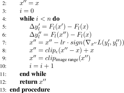 Figure 3 for Enhancing Adversarial Example Transferability with an Intermediate Level Attack