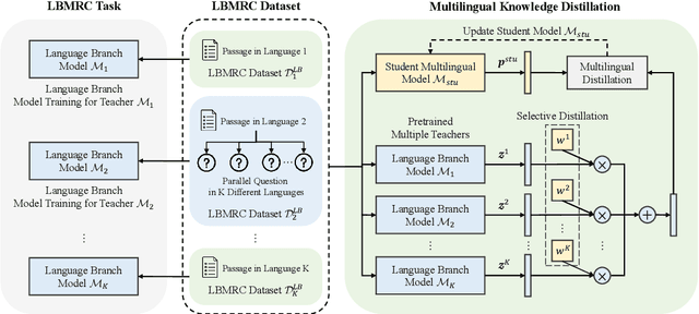 Figure 1 for Cross-lingual Machine Reading Comprehension with Language Branch Knowledge Distillation