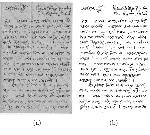 Figure 3 for Text Extraction and Restoration of Old Handwritten Documents