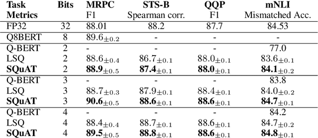 Figure 4 for SQuAT: Sharpness- and Quantization-Aware Training for BERT