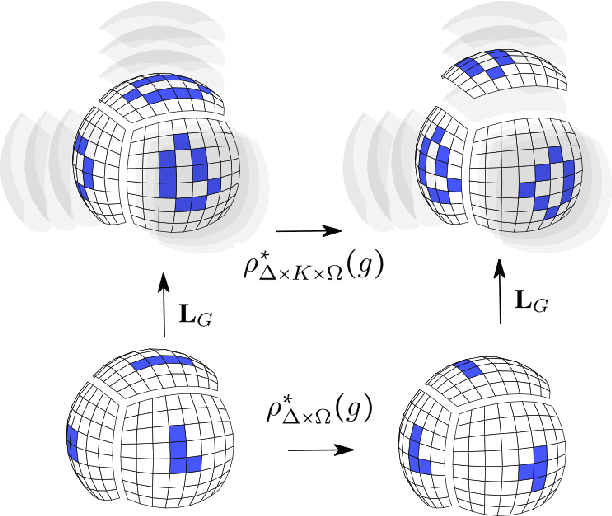 Figure 1 for Equivariant Networks for Pixelized Spheres