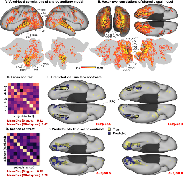 Figure 3 for A shared neural encoding model for the prediction of subject-specific fMRI response