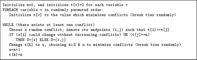 Figure 1 for Unweighted Stochastic Local Search can be Effective for Random CSP Benchmarks