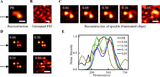 Figure 4 for Non-invasive super-resolution imaging through scattering media using fluctuating speckles