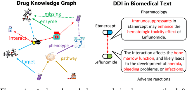 Figure 1 for Predicting Rich Drug-Drug Interactions via Biomedical Knowledge Graphs and Text Jointly Embedding