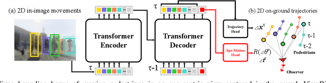 Figure 1 for ViewBirdiformer: Learning to recover ground-plane crowd trajectories and ego-motion from a single ego-centric view