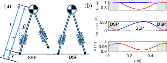 Figure 4 for Orbit Characterization, Stabilization and Composition on 3D Underactuated Bipedal Walking via Hybrid Passive Linear Inverted Pendulum Model