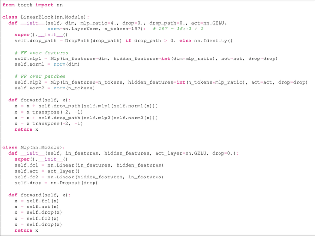 Figure 3 for Do You Even Need Attention? A Stack of Feed-Forward Layers Does Surprisingly Well on ImageNet