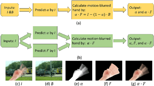 Figure 1 for Automatically Extract the Semi-transparent Motion-blurred Hand from a Single Image