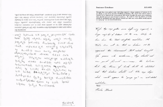 Figure 1 for Statistical Texture Features based Handwritten and Printed Text Classification in South Indian Documents