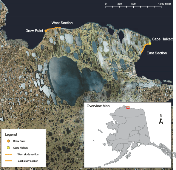 Figure 1 for Gaussian Process Regression for Arctic Coastal Erosion Forecasting
