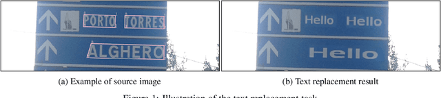 Figure 1 for Realistic text replacement with non-uniform style conditioning