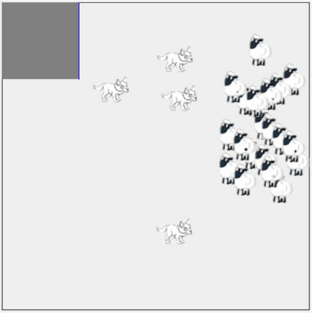 Figure 1 for Evolving Shepherding Behavior with Genetic Programming Algorithms