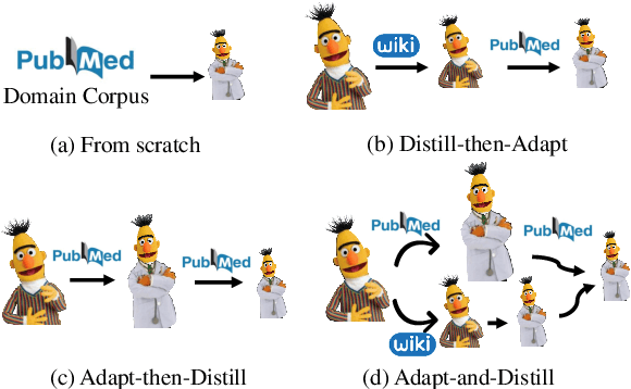 Figure 1 for Adapt-and-Distill: Developing Small, Fast and Effective Pretrained Language Models for Domains