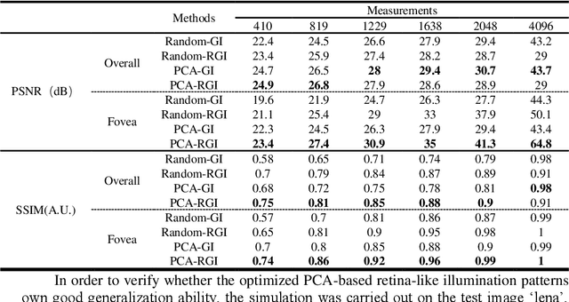 Figure 2 for Optimization of retina-like illumination patterns in ghost imaging