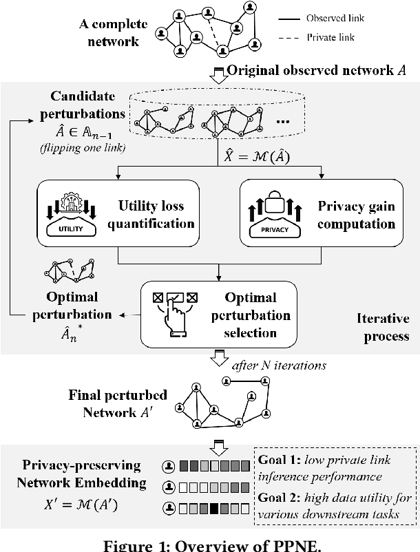 Figure 1 for Large-Scale Privacy-Preserving Network Embedding against Private Link Inference Attacks