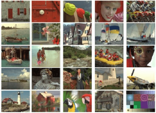 Figure 2 for On color image quality assessment using natural image statistics