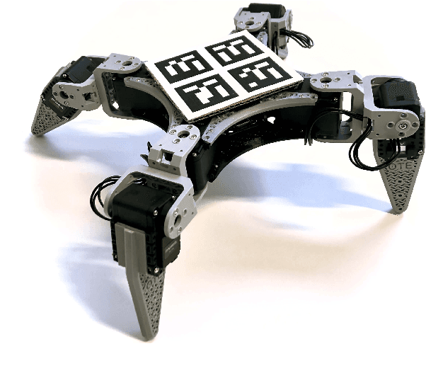 Figure 1 for RealAnt: An Open-Source Low-Cost Quadruped for Research in Real-World Reinforcement Learning