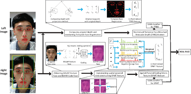 Figure 1 for Face Spoofing Detection by Fusing Binocular Depth and Spatial Pyramid Coding Micro-Texture Features