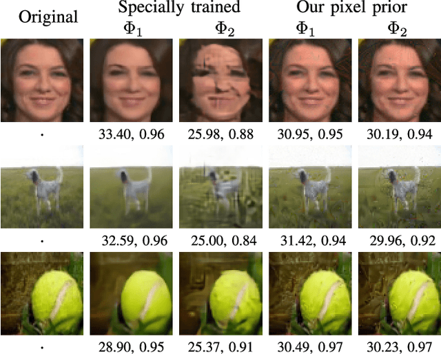 Figure 3 for Solving Inverse Computational Imaging Problems using Deep Pixel-level Prior