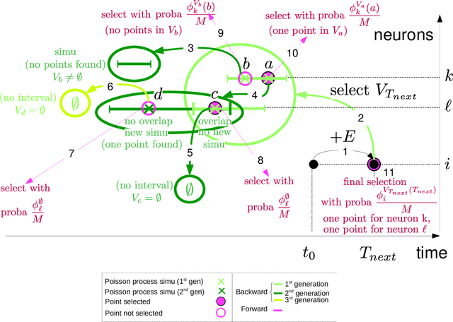 Figure 1 for Event-scheduling algorithms with Kalikow decomposition for simulating potentially infinite neuronal networks