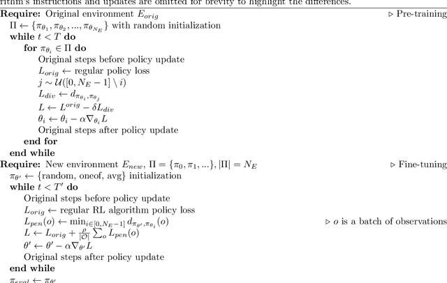 Figure 1 for DEFT: Diverse Ensembles for Fast Transfer in Reinforcement Learning