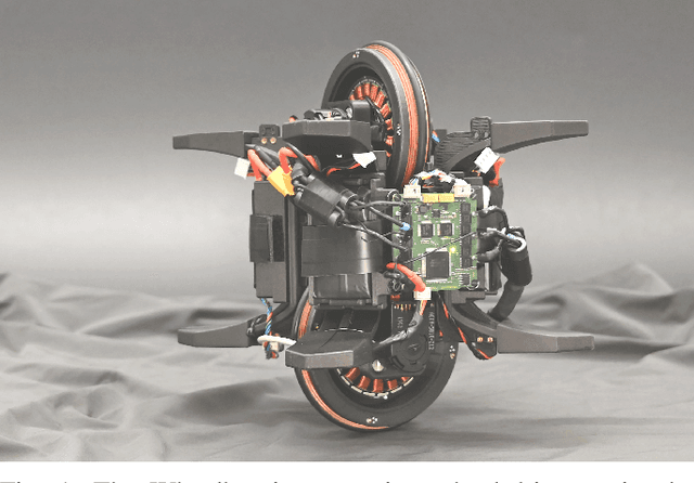 Figure 1 for The Wheelbot: A Jumping Reaction Wheel Unicycle