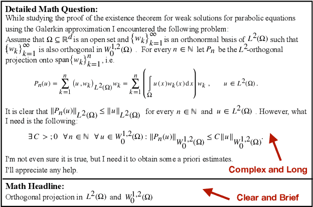 Figure 1 for Automatic Generation of Headlines for Online Math Questions