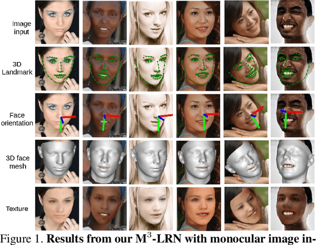 Figure 1 for Accurate 3D Facial Geometry Prediction by Multi-Task, Multi-Modal, and Multi-Representation Landmark Refinement Network