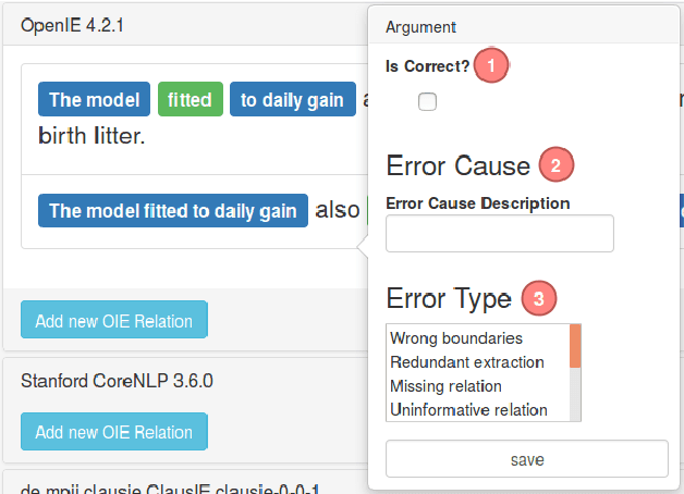 Figure 4 for Analysing Errors of Open Information Extraction Systems