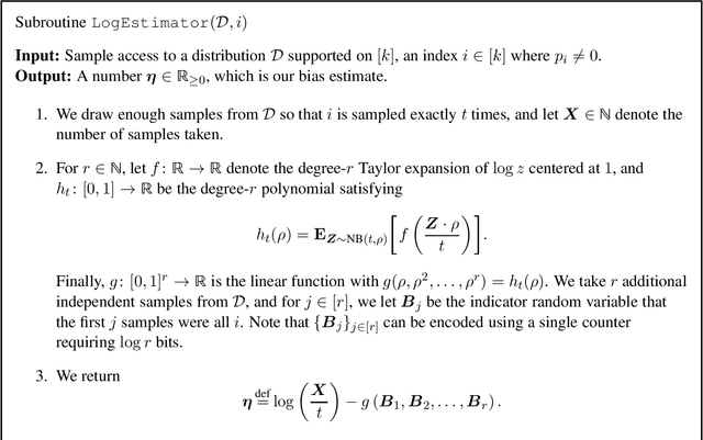 Figure 1 for Estimation of Entropy in Constant Space with Improved Sample Complexity