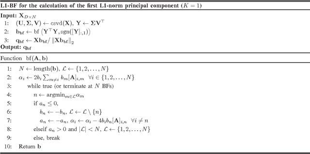 Figure 1 for Efficient L1-Norm Principal-Component Analysis via Bit Flipping
