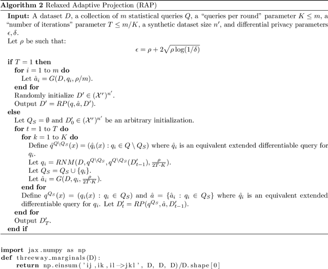 Figure 1 for Differentially Private Query Release Through Adaptive Projection