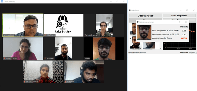Figure 1 for FakeBuster: A DeepFakes Detection Tool for Video Conferencing Scenarios
