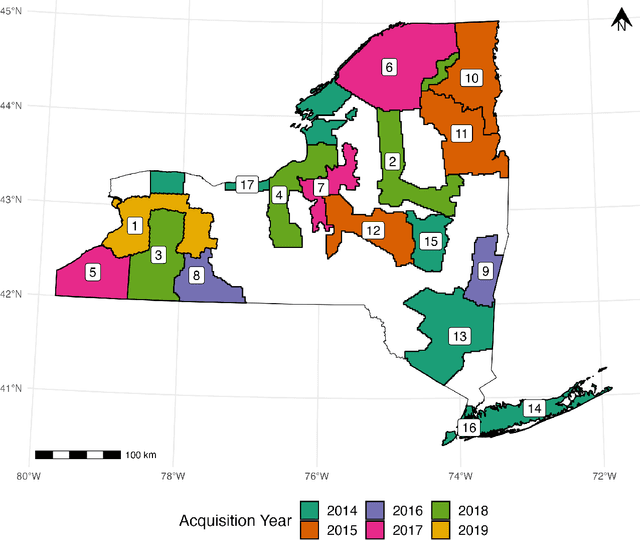Figure 1 for High-resolution landscape-scale biomass mapping using a spatiotemporal patchwork of LiDAR coverages