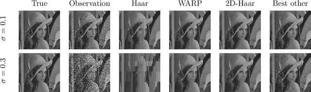 Figure 3 for WARP: Wavelets with adaptive recursive partitioning for multi-dimensional data