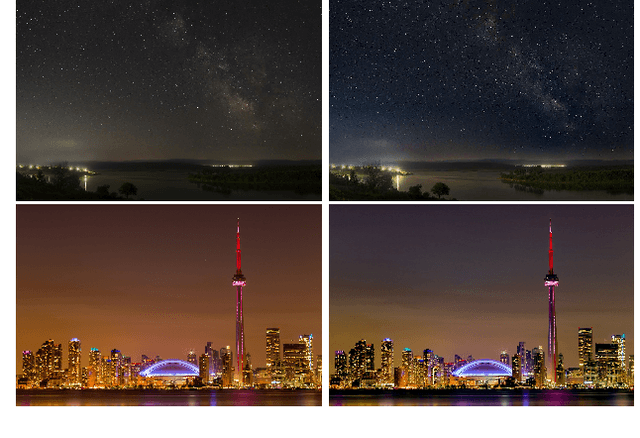 Figure 1 for Light Pollution Reduction in Nighttime Photography