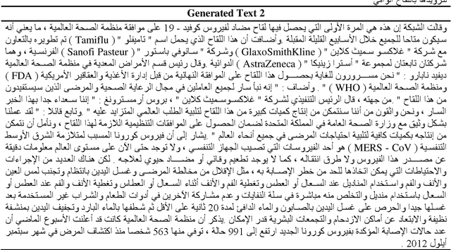 Figure 2 for AraGPT2: Pre-Trained Transformer for Arabic Language Generation