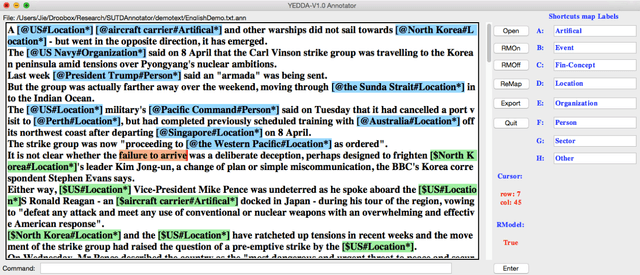 Figure 3 for YEDDA: A Lightweight Collaborative Text Span Annotation Tool