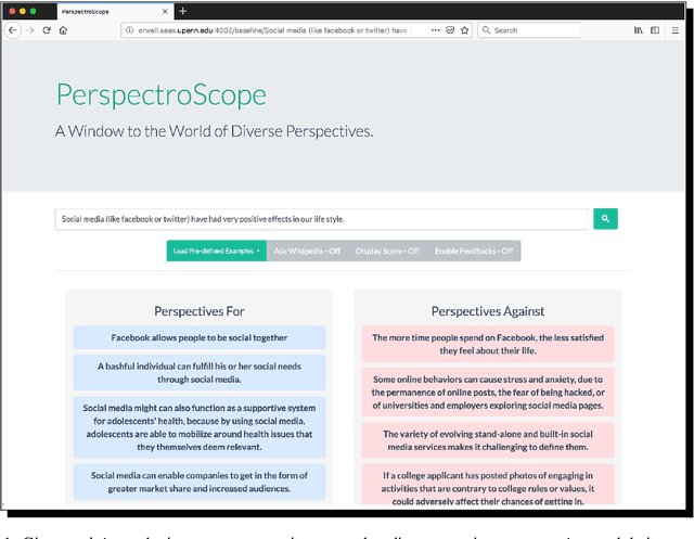 Figure 1 for PerspectroScope: A Window to the World of Diverse Perspectives