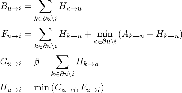 Figure 2 for A Message Passing Algorithm for the Problem of Path Packing in Graphs
