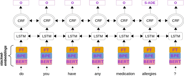 Figure 1 for Neural Text Classification and Stacked Heterogeneous Embeddings for Named Entity Recognition in SMM4H 2021